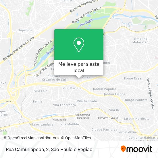 Rua Camuriapeba, 2 mapa
