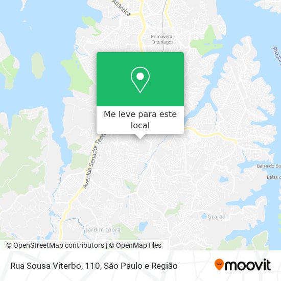 Rua Sousa Viterbo, 110 mapa