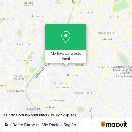 Rua Bento Barbosa mapa