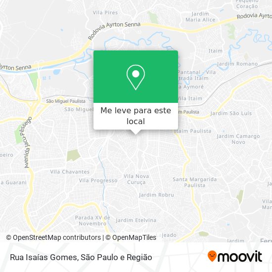 Rua Isaías Gomes mapa