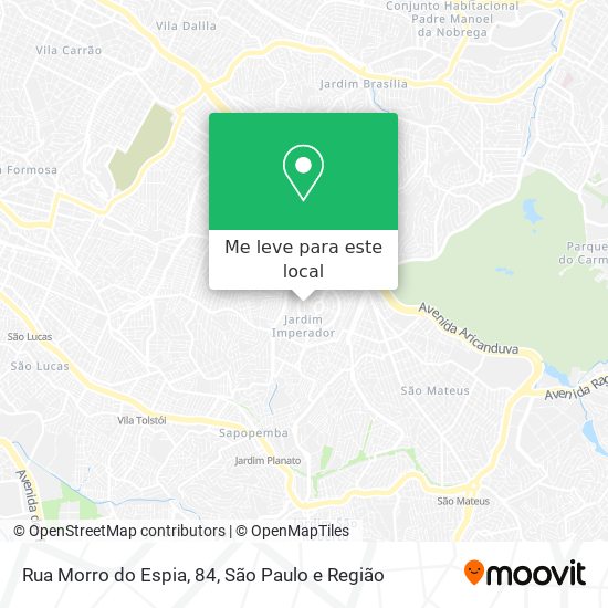 Rua Morro do Espia, 84 mapa