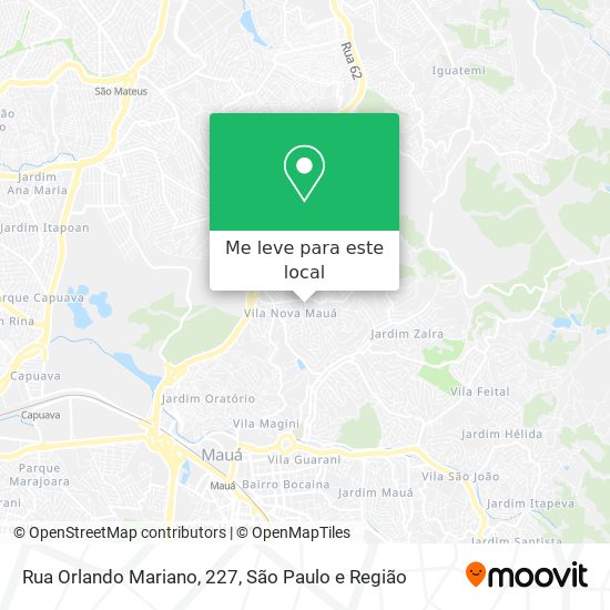 Rua Orlando Mariano, 227 mapa