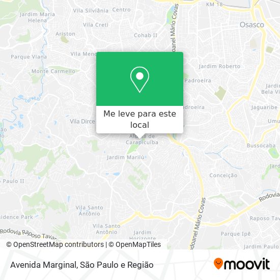 Avenida Marginal mapa