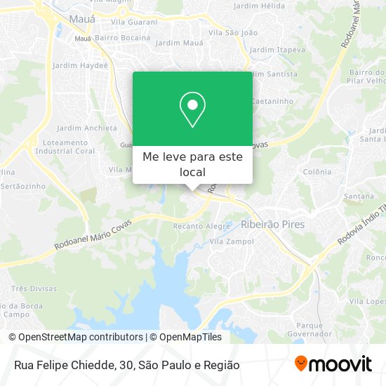 Rua Felipe Chiedde, 30 mapa
