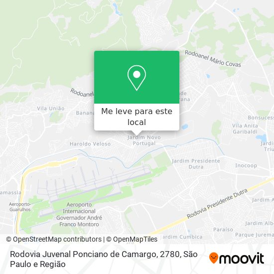 Rodovia Juvenal Ponciano de Camargo, 2780 mapa