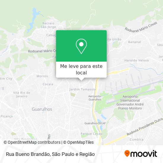 Rua Bueno Brandão mapa