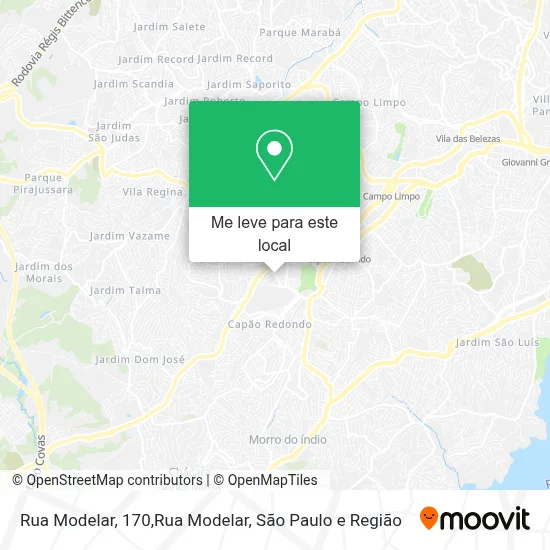 Rua Modelar, 170,Rua Modelar mapa