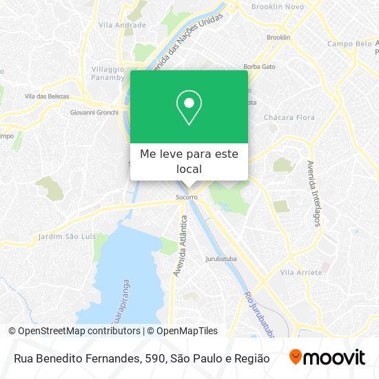 Rua Benedito Fernandes, 590 mapa