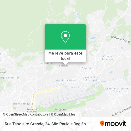 Rua Taboleiro Grande, 24 mapa