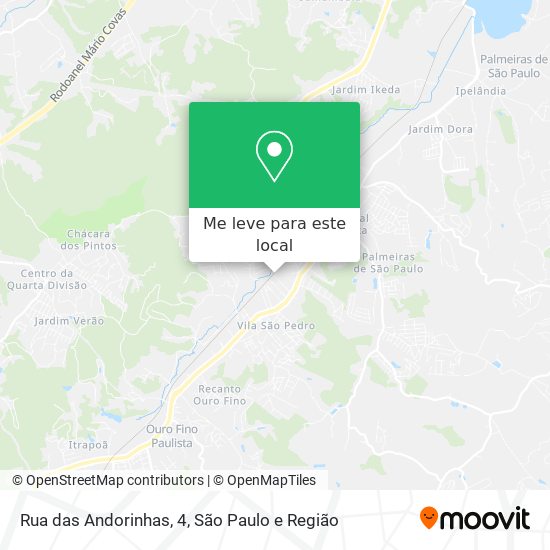 Rua das Andorinhas, 4 mapa