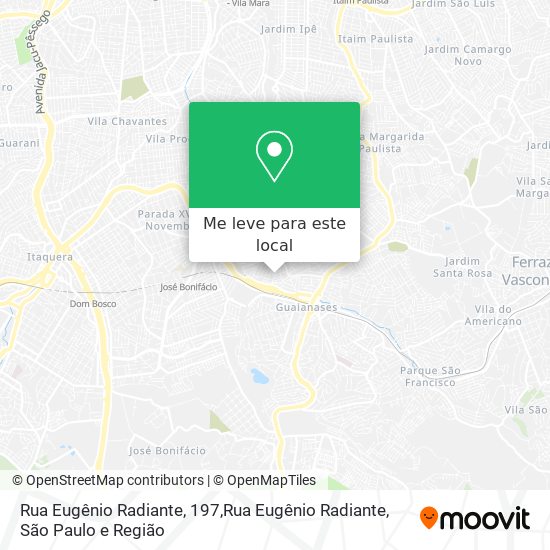 Rua Eugênio Radiante, 197,Rua Eugênio Radiante mapa