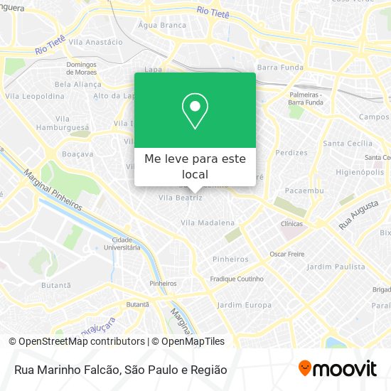 Rua Marinho Falcão mapa