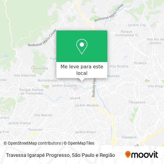 Travessa Igarapé Progresso mapa