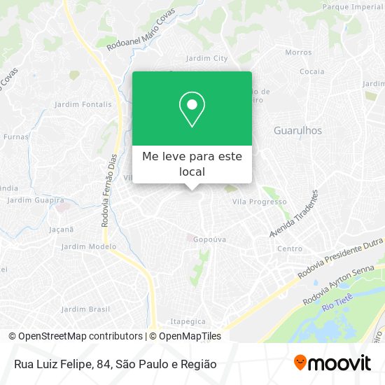 Rua Luiz Felipe, 84 mapa