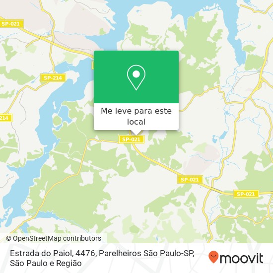 Estrada do Paiol, 4476, Parelheiros São Paulo-SP mapa