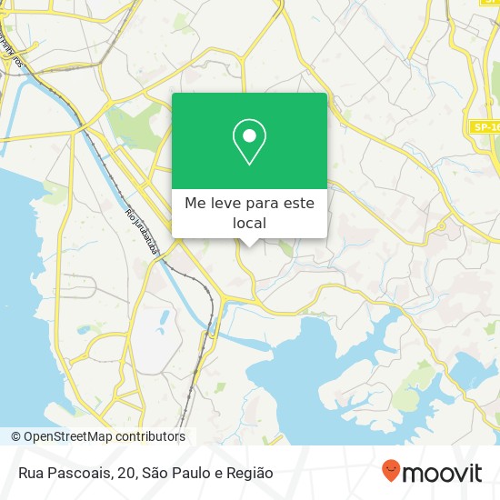 Rua Pascoais, 20, Campo Grande (Jardim Palmares (Zona Sul)) São Paulo-SP mapa