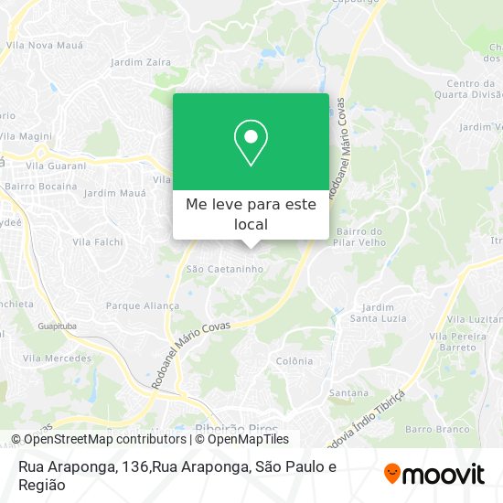 Rua Araponga, 136,Rua Araponga mapa