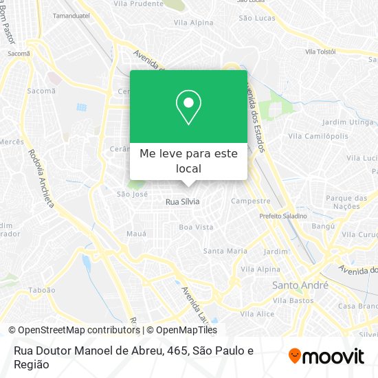 Rua Doutor Manoel de Abreu, 465 mapa