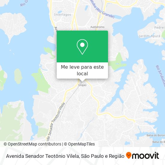 Avenida Senador Teotônio Vilela mapa