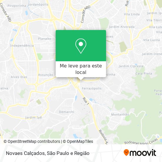 Novaes Calçados mapa