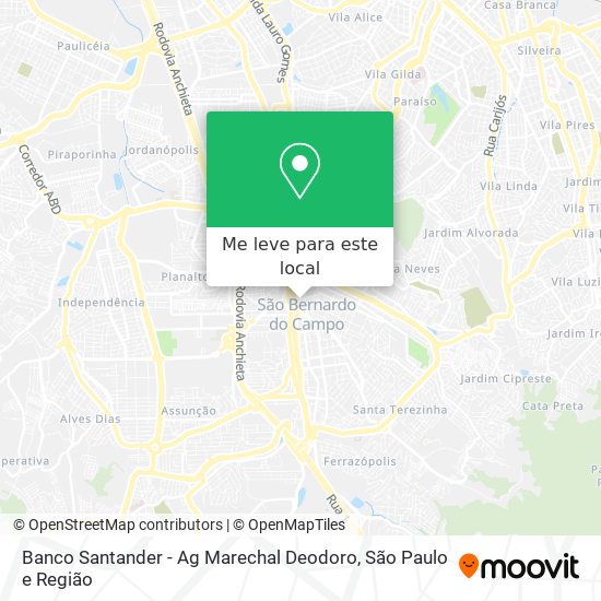 Banco Santander - Ag Marechal Deodoro mapa