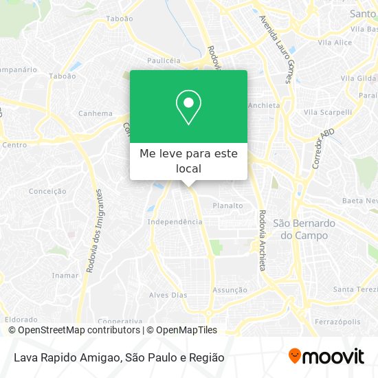 Lava Rapido Amigao mapa