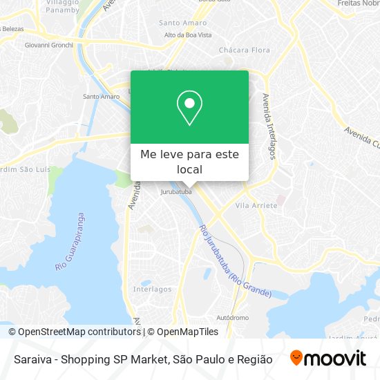 Saraiva - Shopping SP Market mapa