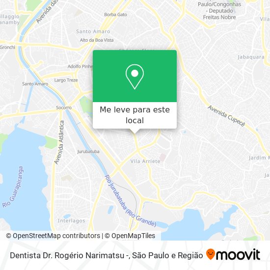 Dentista Dr. Rogério Narimatsu - mapa