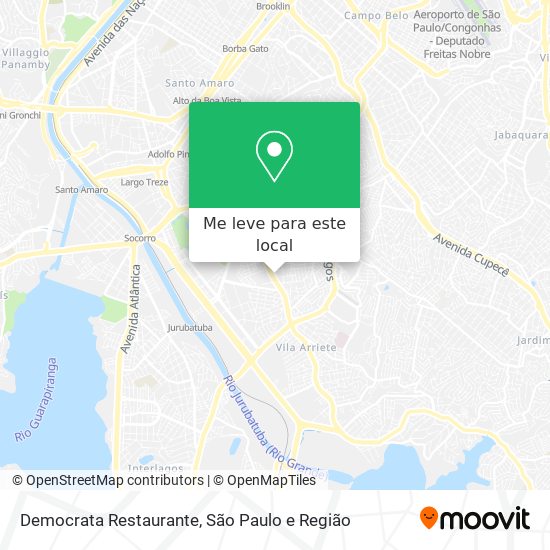 Democrata Restaurante mapa