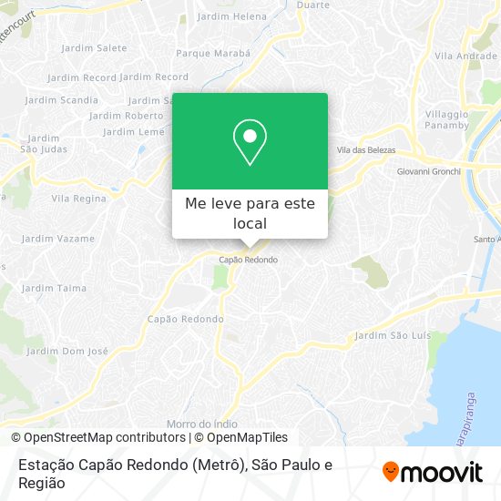 Estação Capão Redondo (Metrô) mapa