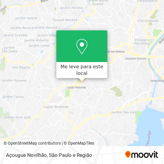 Açougue Novilhão mapa