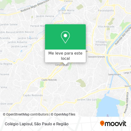 Colégio Lapisul mapa