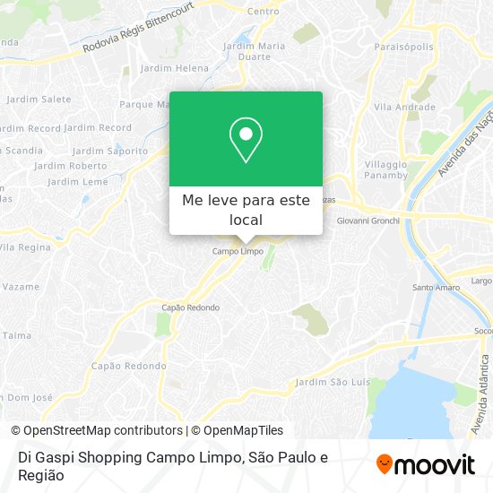 Di Gaspi Shopping Campo Limpo mapa