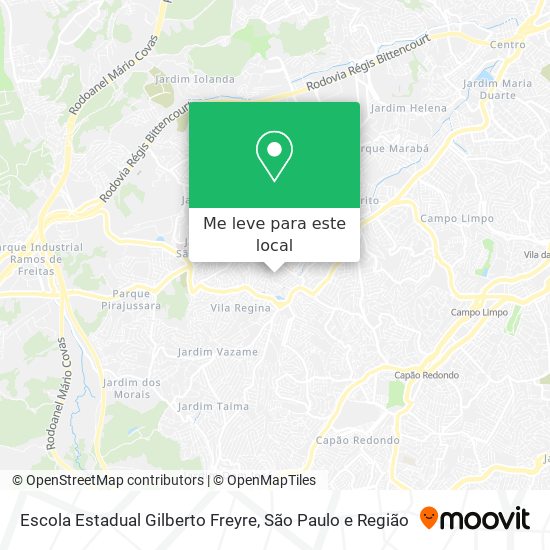 Escola Estadual Gilberto Freyre mapa