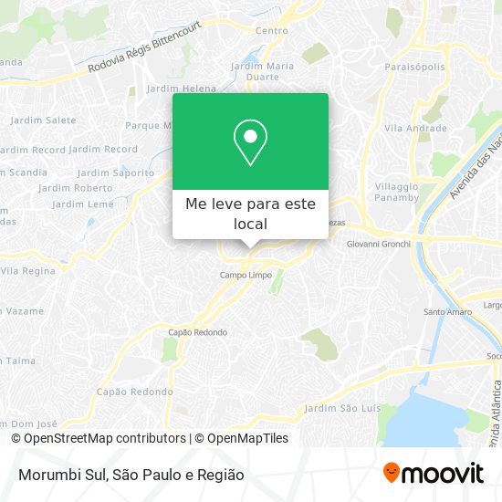 Morumbi Sul mapa