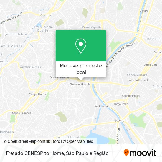Fretado CENESP to Home mapa
