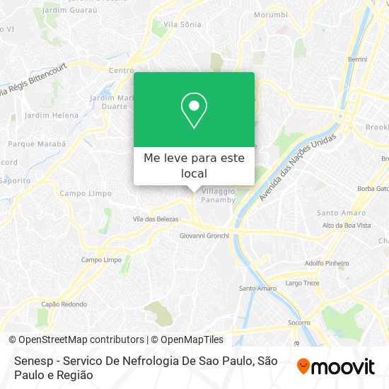 Senesp - Servico De Nefrologia De Sao Paulo mapa