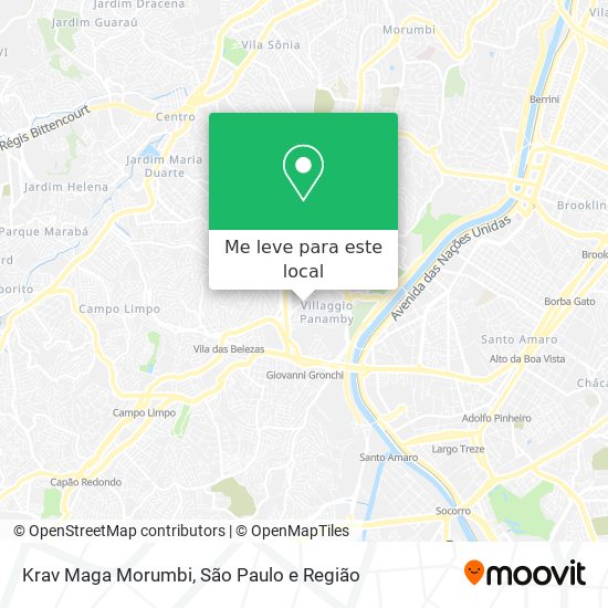 Krav Maga Morumbi mapa
