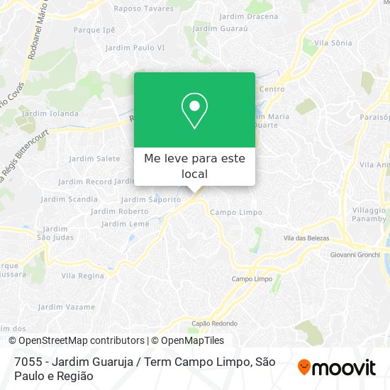 7055 - Jardim Guaruja / Term Campo Limpo mapa