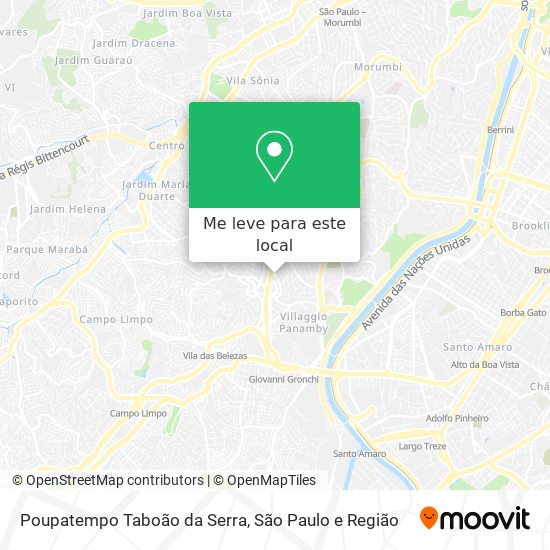 Poupatempo Taboão da Serra mapa