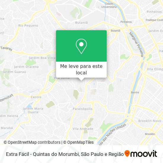 Extra Fácil - Quintas do Morumbi mapa