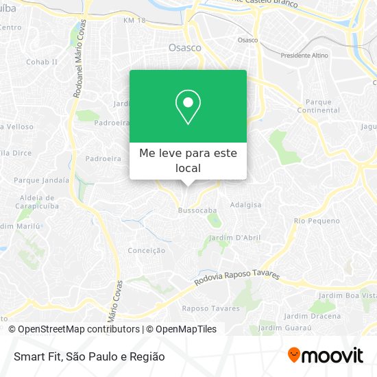 Smart Fit mapa