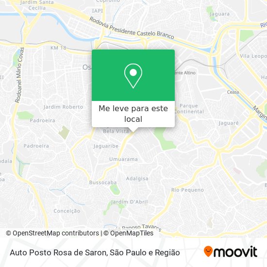 Auto Posto Rosa de Saron mapa