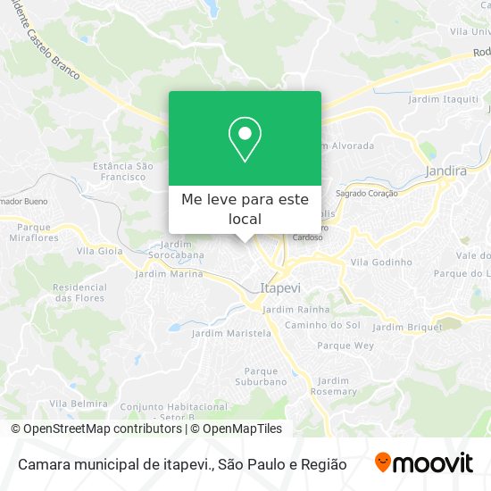 Camara municipal de itapevi. mapa