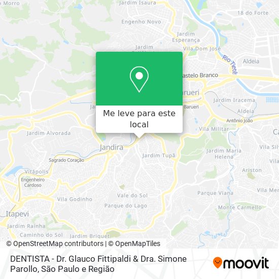 DENTISTA - Dr. Glauco Fittipaldi & Dra. Simone Parollo mapa