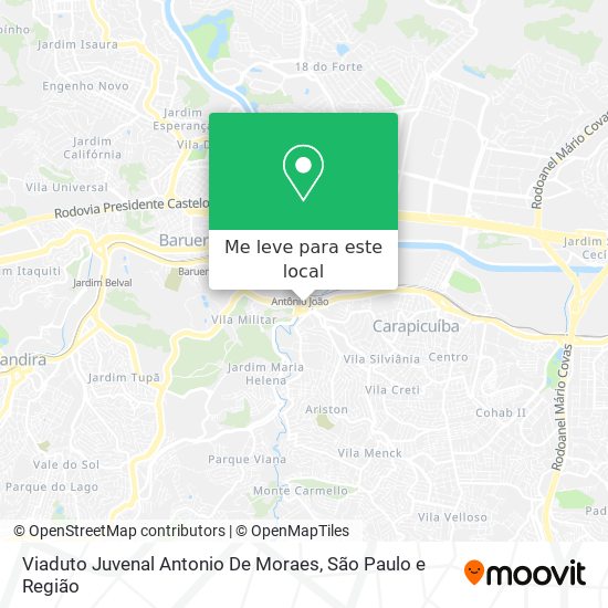 Viaduto Juvenal Antonio De Moraes mapa
