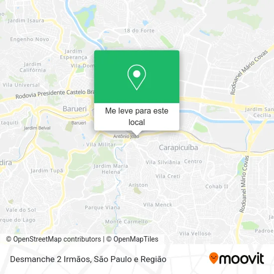 Desmanche 2 Irmãos mapa