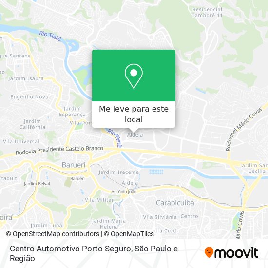 Centro Automotivo Porto Seguro mapa