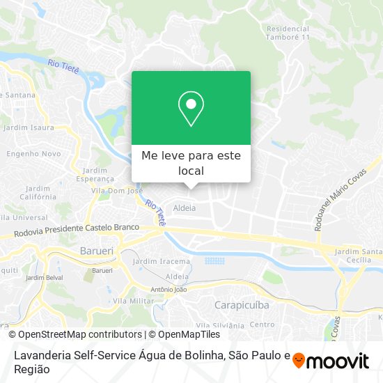 Lavanderia Self-Service Água de Bolinha mapa