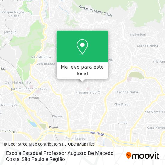 Escola Estadual Professor Augusto De Macedo Costa mapa